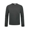 Ropa Vintage Yidao Otoño 2026 Nueva Camiseta Básica de Manga Larga con Cuello Redondo para Hombre Estilo Americano Color Sólido Corte Ajustado