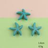 Estrella de Mar Turquesa Tortuga Marina Delfín Cuentas de Agujero Recto Peces Marinos Joyería Cuentas Espaciadoras Piedra de Concha de Imitación Cuentas Sueltas Accesorios