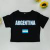 Camiseta de verano para mujer, estilo europeo y americano, estilo Y2K, con corte entallado y corto, ropa sexy de calle.