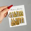 Accesorios de Moda Transfronterizos Europeos y Americanos, Pendientes de Metal CCB de Estilo Punk Elegantes y Únicos