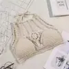 Top de Tirantes Boho con Cuello Halter para Mujer, Estilo Vacacional, Nuevo Modelo de Verano con Borlas, Top Exterior Sexy de Espalda Descubierta 4677