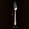 Juego de Cubiertos con Mango de Espiga de Trigo de Acero Inoxidable 304, Pesado y Engrosado, Exquisito Juego de Cuchillo, Tenedor y Cuchara para Restaurantes y Hoteles, Grado Alimenticio