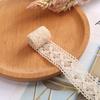 En Stock Encaje Hueco Hilo de Algodón Tejido Ola DIY Mantel Cortina de Sofá Suministro Directo de Fábrica Adorno Borde con Volantes
