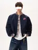 Chaqueta de Cuero Retro Americana para Hombre Estilo Niche Primavera y Otoño Solapa Atractivo Diseño de Motocicleta Chaqueta Chaqueta Más Vendida