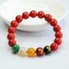 Pulsera de Cinabrio Jianyu Arena Roja Dios de la Riqueza de Cinco Vías Pulsera de Ágata para el Año de Nacimiento Venta al por Mayor Transmisión en Vivo Dropshipping S3121203