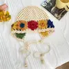 Llegada de Verano 2025 Hecho a Mano Baotou Color Primavera Hueco Hueco Capucha Capucha Sombrero de Lana Tejido a Mano para Mujer Lindo Moda