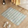 Alfombrilla de Piso para Baño, Antideslizante, Absorbente de Agua, Secado Rápido de Tierra de Diatomeas para Inodoro, Baño y Entrada de Baño
