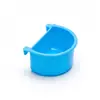 Comedouro Semicírculo para Papagaio Anti-respingo Comedouro Suspenso para Pássaros Periquito Calopsita Agapornis Acessórios para Gaiola de Pássaros Recipiente Universal para Água e Comida