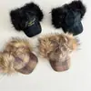 Gorro de Invierno para Niños Qiunan, Nuevo Estilo de Moda, Gorro Lei Feng a Cuadros, Gorra de Béisbol de Felpa, Protección para Orejas de Bebé, Gorra de Pico de Pato