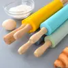 Mini rodillo de silicona para el hogar Rodillo pequeño para niños Rodillo antiadherente para hornear Masa para dumplings Palo de harina