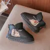 Zapatos de Algodón para Niños 2026 Estilo Nuevo para Invierno y Otoño Modernos Versátiles para Niñas Botas de Nieve Gruesas de Felpa para Niños Medianos y Grandes Zapatos de Pan