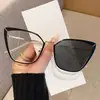 Nuevas Gafas Retro Artísticas Cat-Eye para Mujer, Estilo de Alta Gama, Adecuadas para un Look Natural, Se Pueden Adaptar con Lentes Graduadas, Estilo Coreano, Gafas de Montura Grande