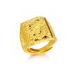 Anillo grande dorado para hombre anillo de dragón dorado chapado en latón anillo de apertura dominante temperamento de moda suministro para hombre al por mayor
