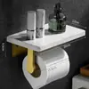 Porta-lenços de Mármore Elegante e Simples para Banheiro e Vaso Sanitário Rack de Armazenamento para Parede do Banheiro Fácil de Instalar Sem Perfuração