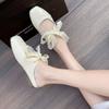 Hermosos Mocasines Planos Baotou Medias Zapatillas para Mujer para Usar Afuera, Gama Alta con Falda, Zapatos Birkenstock Slip-On Nueva Colección Primavera y Verano 2025