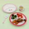 Plato de Cena Dividido de Fibra de Bambú de Alto Valor para Adultos Ligero Cuantitativo Plato de Cena Separado Saludable Juego de Platos de Cena Estilo Japonés Plato de Cena Infantil