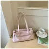 Bolsa Boston Casual Simples Retrô para Carregar na Mão para Mulheres 2025 Inverno Nova Tendência Versátil Elegante Bolsa de Ombro/Axila