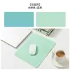Mouse Pad a Pronta Entrega, Tamanho Pequeno, Couro, Cor Sólida, Pad Fofo para Laptop, Couro à Prova d'Água, Resistente a Manchas, Pad para Mesa de Escritório