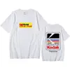 Camiseta Gráfica Logo Arco-Íris Abertura Câmera Kodak Masculina Algodão Vintage Street Preta 2026 Nova