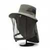 Sombrero Plegable Unisex Anti-Mosquitos Con Malla Oculta Repelente Protección Contra Insectos Abejas Casual Exterior Protector Solar Gorra de Pesca