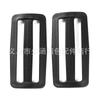 Fábrica 65~78mm plástico negro tres engranajes correas de ropa elásticas correa hebilla de ajuste grande hebilla japonesa venta al por mayor