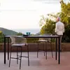 Mesas e Cadeiras para Pátio de Lazer ao Ar Livre Cadeiras para Pátio de Jardim Terraço de Hotel Bar Mesa Alta e Cadeiras Combinação de Móveis de Madeira Plástica