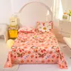 Ins pieza única algodón lavado estampado producto individual sábana de cama cepillado dormitorio de estudiante algodón aloe sábana individual doble al por mayor