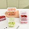 Caja de Almacenamiento Transparente con Tapa abatible Comercial para Conservar la Frescura Plástico de Grado Alimenticio Caja con Tapa abatible Refrigerador Caja Sellada para Porcionar Frutas, Verduras e Ingredientes