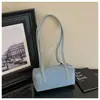 Bolsa Boston de bowling fosca para mulheres 2026 nova bolsa minimalista para o dia a dia bolsa de ombro bolsa de axila tipo baguette nicho