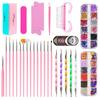 Ferramenta de nail art mais vendida conjunto lâmpada para unhas lixador lixa de unha caneta para pintura colorida conjunto de nail art