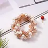 Anillo para el cabello de cristal simple y distintivo estilo coreano Ins Popular en Internet Estilo Mori Novia para mujer de doble uso Banda de goma para cola de caballo Pulsera