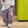Tyru 2025 Primavera Nueva Llegada Estilo Coreano Niños High Street Multibolsillos Simple Ropa de Trabajo Pantalones Casuales Pantalones de Moda para Niños