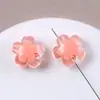 Cuentas de Flores Transparentes Coloridas Frescas y Versátiles Acrílico DIY Pulsera para Mujer Accesorios de Cuerda para el Cabello Materiales Hechos a Mano Venta al por Mayor