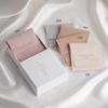Bolsa Beige de Terciopelo de Microfibra con Solapa Bolsa para Joyería Collar Empaque Bolsa Pequeña de Tela Producto de Maquillaje Multifuncional
