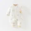 Ropa de Bebé Otoño Invierno Acolchada 40g Mameluco Cálido Unisex para Bebé Engrosado Para Salir Casa Body Mameluco
