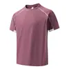 Camiseta Personalizada con Cremallera para Hombre, Camiseta Base de Retazos Cuello Redondo, Camiseta de Manga Corta para Hombre para Deportes al Aire Libre en Verano, Camiseta de Secado Rápido para Hombre