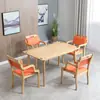 Mesa para Idosos de Madeira Maciça, Adequada para Combinação de Mesa e Cadeiras de Jantar para Idosos, Mobiliário para Apartamento em Lar de Idosos, Lar de Idosos, Mesa de Lazer para Instituição de Saúde