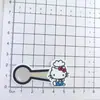 Estilo Japonés Lindo Gato Kt Acrílico DIY Accesorios Funda de Teléfono Pegatinas Pasador Materiales para Accesorios de Cabello Al por Mayor