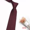 Spot atacado 2023 gravata marrom moda casual masculina poliéster fabricantes de gravata de mão multi-cor opcional