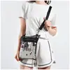 Bolsa Transparente Cruzada Lista para Usar con Bolsillo Interior y Correa Ajustable para Salidas a Festivales de Música, Portátil y Libre de Inspección