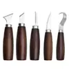 Juego de Cuchillos para Tallado en Madera para Carpintería DIY, Incluyendo Cuchillos Curvos y Herramientas para Tallar y Cavar