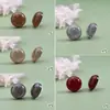Coleção de Brincos Redondos de Resina Meio Gota em Cores Doces, Estilo Macaron Fresco e Energético, Acessórios de Orelha Versáteis para o Dia a Dia
