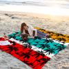 Esterilla de playa transfronteriza de secado rápido, repelente al agua y a prueba de humedad, esterilla de picnic para exteriores, manta de camping