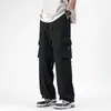Pantalones de Trabajo Americanos Multibolsillos para Hombre Primavera y Otoño Holgados Resistentes al Desgaste Pierna Recta Largos Pantalones de Trabajo Otoño Protección Laboral Exterior