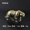 Armadura de latão tigre de guerra retro bronze pet de mesa para chá sólido criativo pequenos ornamentos artes e artesanato decorativo atacado