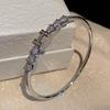 Cartão Venda Quente Transfronteiriça Casa Unha Pulseira Feminina Europeia e Americana Luxo Leve Pulseira Galvanizada Design Senso Avançado Pulseira Aberta Pulseira