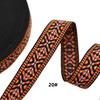 Suministro directo de fábrica cinta jacquard étnica de color de 25 mm de ancho de poliéster algodón para ropa zapatos y sombreros accesorios decorativos para equipaje