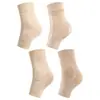 Calcetines para patinaje sobre hielo, protectores de tobillo, protectores de talón, mangas de silicona para el pie, calcetines de tobillo anti-rozaduras y engrosados para prevenir grietas en el talón