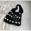 Bolsa Tote Calada de Gran Capacidad para Mujer, Bolsa de Compras, Bolsa Tejida, Nueva Bolsa con Forma de Corazón, Bolsa de Playa, Bolso de Mujer 2024 Ins