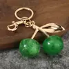 Chaveiro de cereja mais vendido internacionalmente, pingente requintado e criativo para bolsa feminina, decoração de chaveiro de carro, atacado de presentes